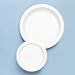 Plastic Dinnerware, Plates, 10 1/4" Diameter, White, 125 per Pack (TBLTM10644)