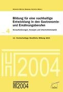 Bildung f&uuml;r eine nachhaltige Entwicklung in den Gastronomie- und Ern&auml;hrungsberufen