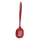 Norpro 9104R 11-1/2-Inch Melamine Slotted Spoon, Red