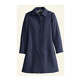 Ladies Petite Wool Walking Coat by Lands' End