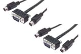 Super Thin KVM Cable, Male/Male 50.0 ft