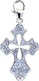 Cross, 14K Gold Diamond Charm