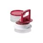 Tupperware Hamburger Press and Freezer Set in Chili Red