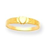 14k Heart Band Baby Ring