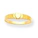 14k Heart Band Baby Ring