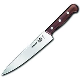 Forschner / Victorinox Chef's Knife, 7 1/2 in Straight, Stiff, 1 1/2in at Rosewood Handle Model 40026