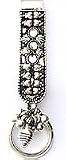 Personalized Keychains Women Silver Gemstones Antique Reproduction Indian Style 3.5 