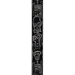 Planet Waves Joe Satriani Nylon Guitar Strap, Black/Red/Green Snakes Mosaic