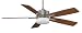 Fanimation Fans FPD8087SN Landan- 60" Ceiling Fan, Satin Nickel Finish with Cherry/Mahogany Blade Finish with White Frosted Glass