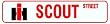 INTERNATIONAL HARVESTER SCOUT STREET sign