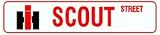 INTERNATIONAL HARVESTER SCOUT STREET sign