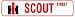 INTERNATIONAL HARVESTER SCOUT STREET sign