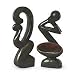 Search : NOVICA Wood sculptures, 'Aerobics' (pair)