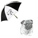 Pug Umbrella by Porcelain by Rosalinde (60' Arc)