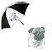 Pug Umbrella by Porcelain by Rosalinde (60' Arc)
