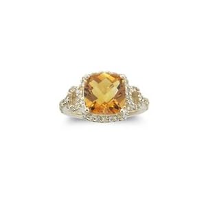 Buy 0.50 Ct Diamond and 3.01 Cts Citrine Ring in 14K Yellow Gold by mycitrinejewelry