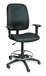 Dakota Designs 1FAP7 Drafting Chair, 23 1/2 H In, Black