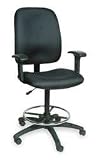 Dakota Designs 1FAP7 Drafting Chair, 23 1/2 H In, Black