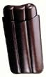 Smooth Alligator Cigar Pouch - Brown