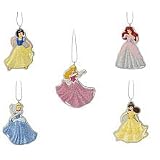 Disney Princess 5-piece Christmas Ornament Set