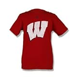 Wisconsin Badgers Adidas Youth T-shirts - Distressed Logo