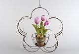 EK HANDEL Metall-Blumenampel Blume ohne Dekoø 44 cm, L 85 cm