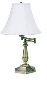 Antique Brass Swing Arm Desk Lamp