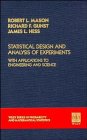 Statistical Design and Analysis of Experiments: With Applications to Engineering and Science (Wiley Series in Probability and Mathematical Statistic)