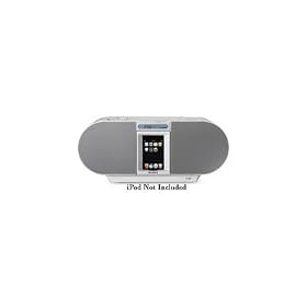 Sony ZSS4IP CD Boombox with iPod Dock and iPhone (White)