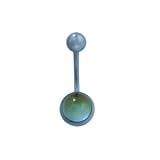 Blue G23 Titanium Belly Button Ring with Mood Stone