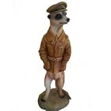 Captain Meerkat 29cm Resin Decoration