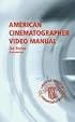 American Cinematographer Video Manual, Third Edition