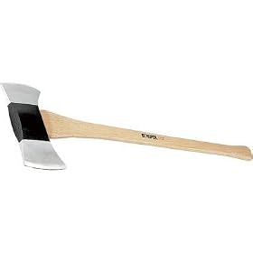 Click here to buy Truper Axe - Double-Bit Michigan Axe w Hickory Handle by Truper.