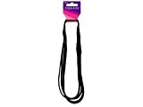Offray Cool Kids Hair Accessories Elastic Headband Black 2pc (3 Pack)