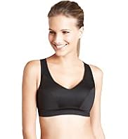 High Impact Padded Eco Sports B-G Crop Top