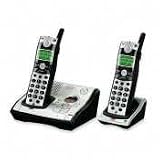 GET28031EE2 - Phone System,w/2 Handsets,5.8GHz,Cordless,Black/Silver