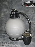 High Performance Above Ground Pool Sand Filter System with 2HP Motor and 22 inch Tank
