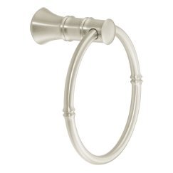 Moen YB9586BN Bamboo Towel Ring, Brushed Nickel