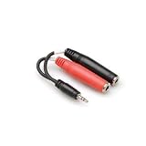 Stereo Y-Cable 3.5Mm Trs To Dual 1/4" Tsf With White Earbud Headphones