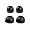 image Black - OEM Motorola S9 S9-HD S10-HD Ear Gel Cushions