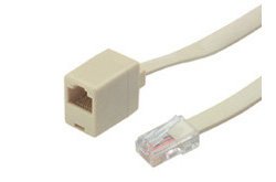 7 ft Modular Extension Cord, Straight Wired, RJ45 (8x8)