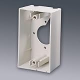 Cables To Go Premise Plus Single Gang Surface Box Ivory ( 03838 )