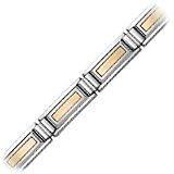 14kt. Yellow Gold and Stainless Steel Fashion Bracelet