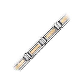 14kt. Yellow Gold & Stainless Steel Fashion Bracelet by 