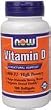 NOW VITAMIN D 1,000 IU -High Potency Natural Cholecalciferol - 180 softgels
