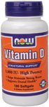 Vitamin D-3 by NOW Foods - (1000 IU- 180 Softgels)