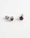PilgrimSterling Silver PlatedRed Silver Stud Earrings