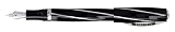 Visconti Black Divina Midi Broad Point Fountain Pen - V-26702B