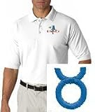 Embroidered Shirt - Men s Polo Shirt with 1 Taurus