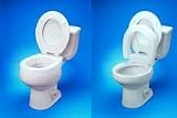 Raised Toilet Seat Elongated Hinged